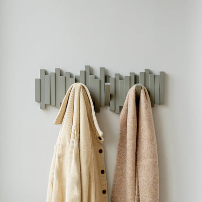 💖Creative Wall Mounted Coat Rack with Retractable Pegs