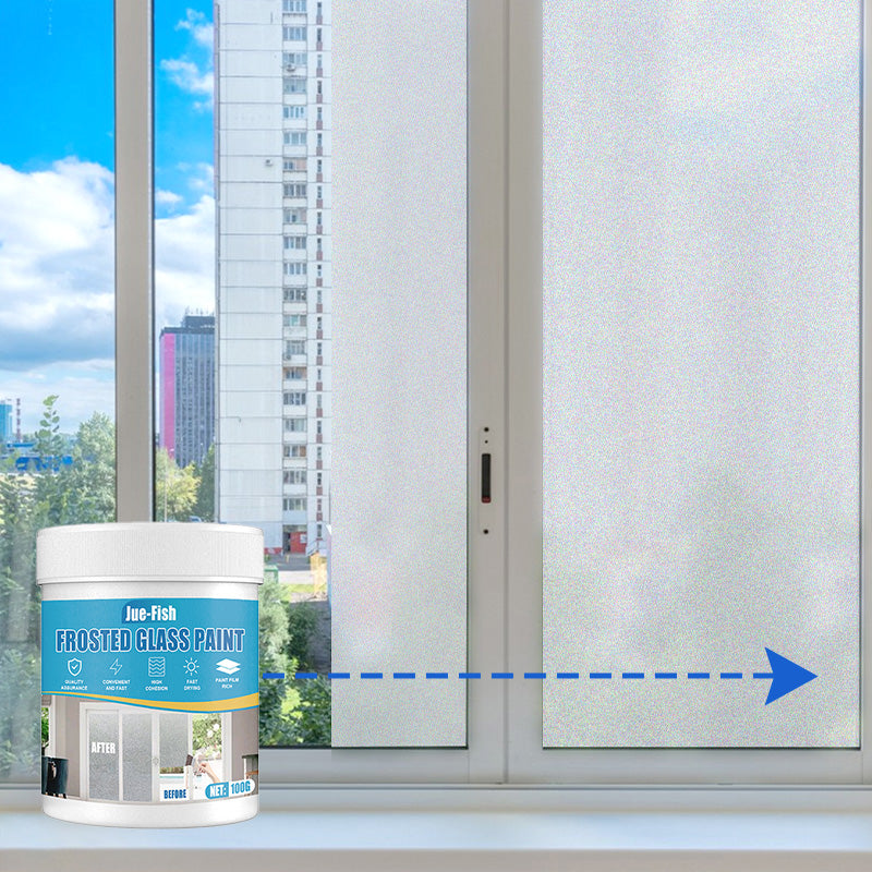 Waterproof Frosted Glass Paint for Door & Window with Brush