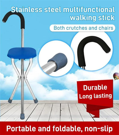 2024 New Design Elderly Crutch Stool