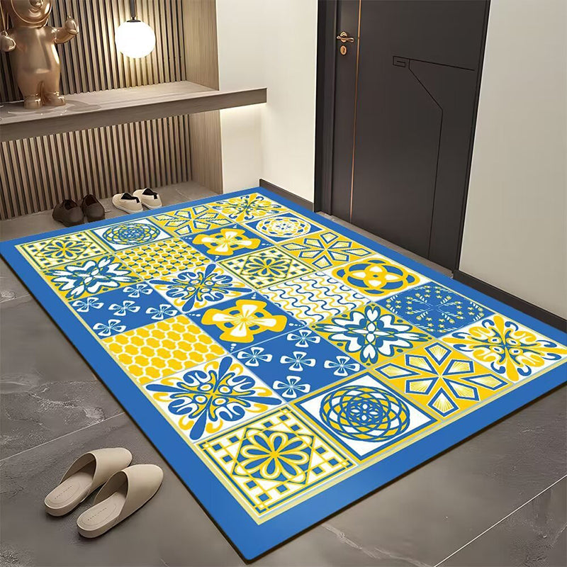 Bohemian Geometric Door Mat for Entryway