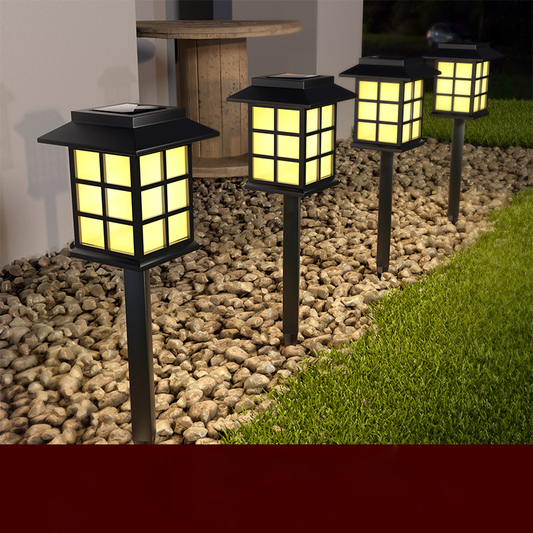 Solar garden light outdoor waterproof ground lamp garden courtyard lighting(2 in a pack)