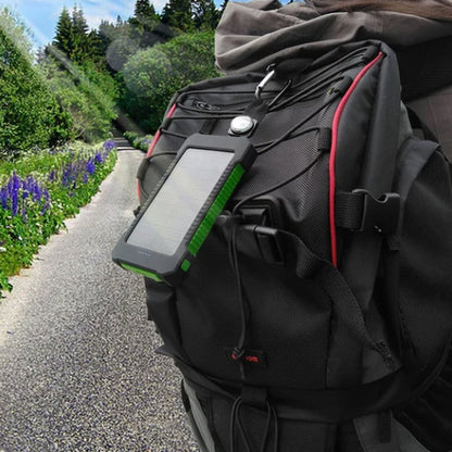 Portable Solar Power Bank with Built-In Cables