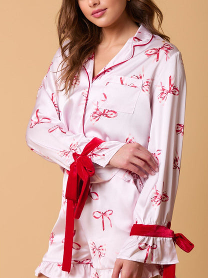 Pyjama-Set „Gigi“ mit Schleife