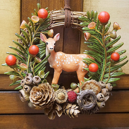 Christmas Forest Sika Deer Car Hanging