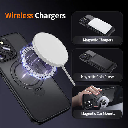 360°Rotatable Invisible Magnetic Stand Phone Case