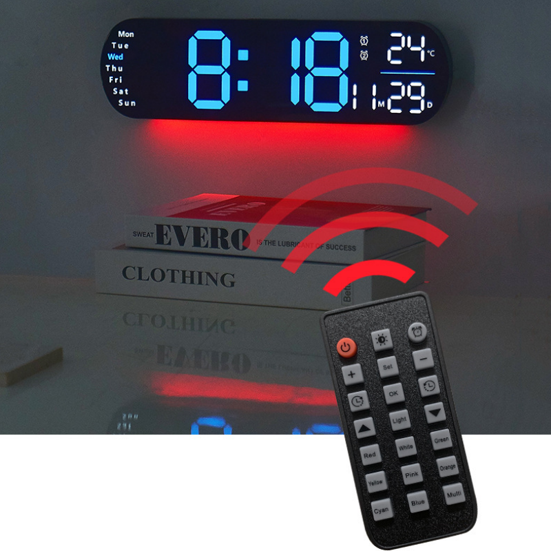 Multifuntional Decorative LED Digital Wall Clock