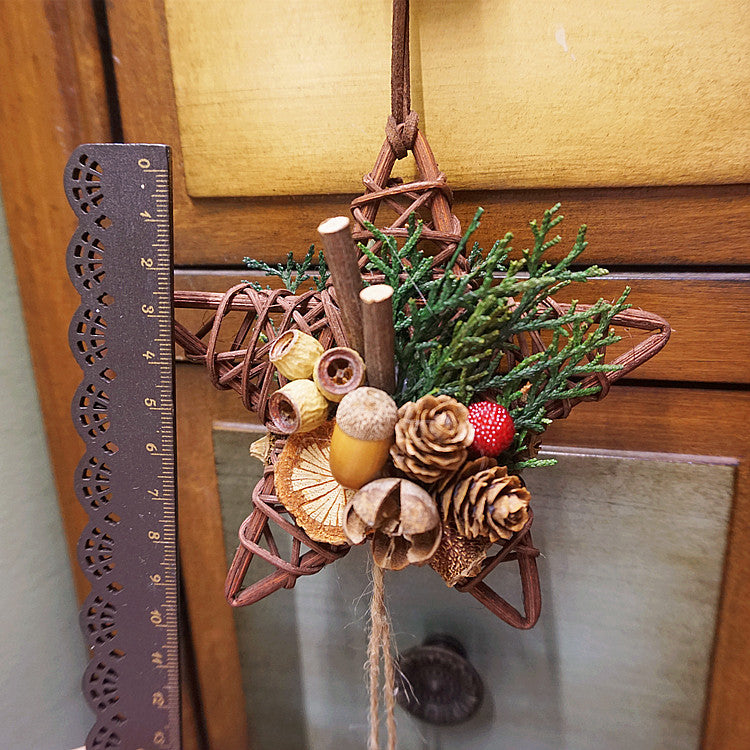 Christmas Decoration Pendant - Forest Pine Cone Bell Car Hanging