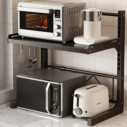 Expandable Kitchen Countertop Microwave Rack Set