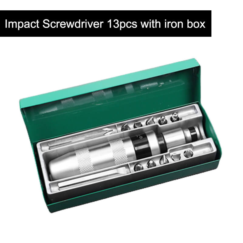 Impact Screwdriver Hammer Head Sets with Box