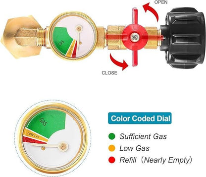 🔥 Top-Rated Propane Refill Elbow Adapter with Tank Gauge