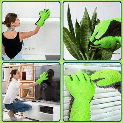 🎁Double-sided five-finger car wash gloves