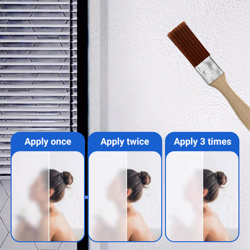 Waterproof Frosted Glass Paint for Door & Window with Brush