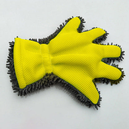 🎁Double-sided five-finger car wash gloves