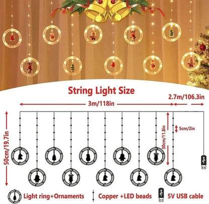 🎅Christmas decoration ring lights