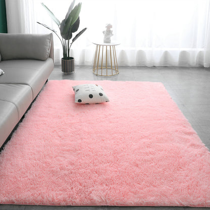 Gradient Color Plush Floor Mat