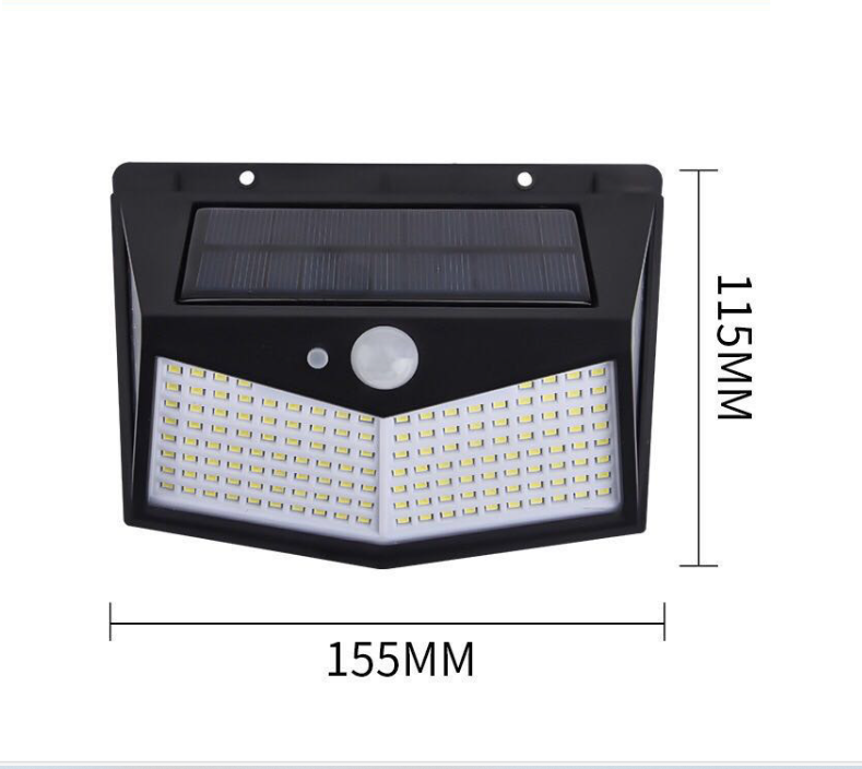 Solar outdoor patio wall lights