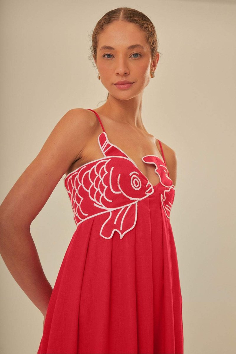 Maxi-Unterkleid „Eileen Goldfish“ mit Stickerei