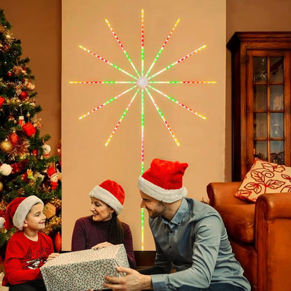 LED sound controlled colorful fireworks lights