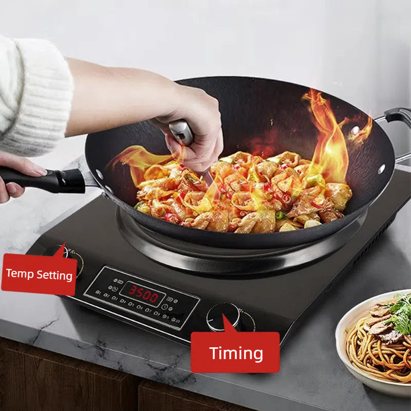 3500W Concave Induction Cooktop with 10 Temperature Levels