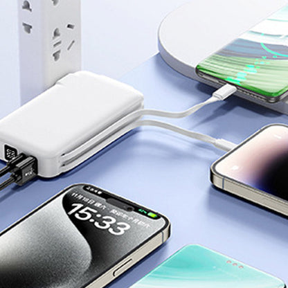 Multifunctional Portable Charger with Built-in Plug