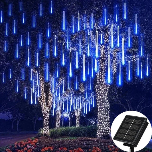 Solar Led Light Outdoor Meteor Shower Rain Lights