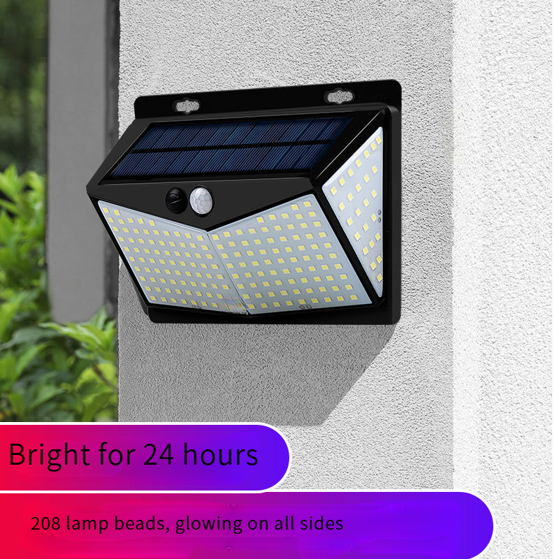 Solar outdoor patio wall lights