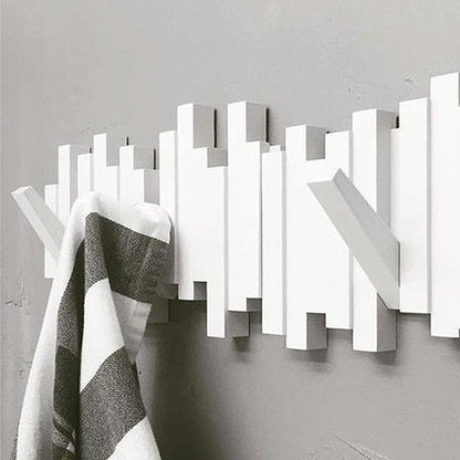 💖Creative Wall Mounted Coat Rack with Retractable Pegs