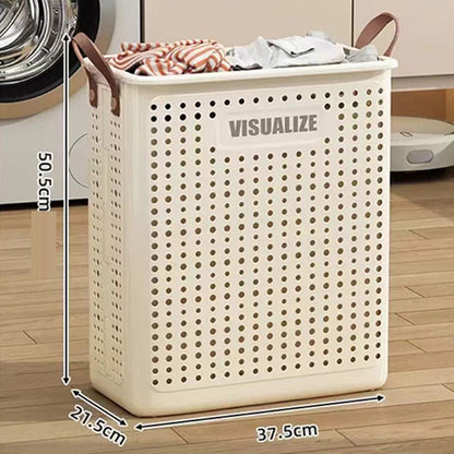 Collapsible Laundry Basket with Wheel & Handle