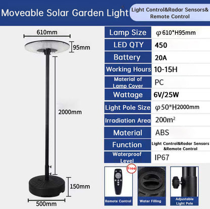 Outdoor Solar Lights-Street lights 550mm/610mm