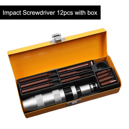 Impact Screwdriver Hammer Head Sets with Box