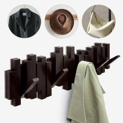 💖Creative Wall Mounted Coat Rack with Retractable Pegs