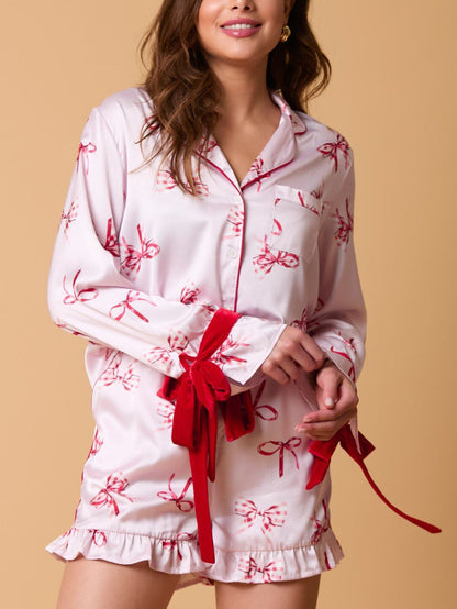 Pyjama-Set „Gigi“ mit Schleife