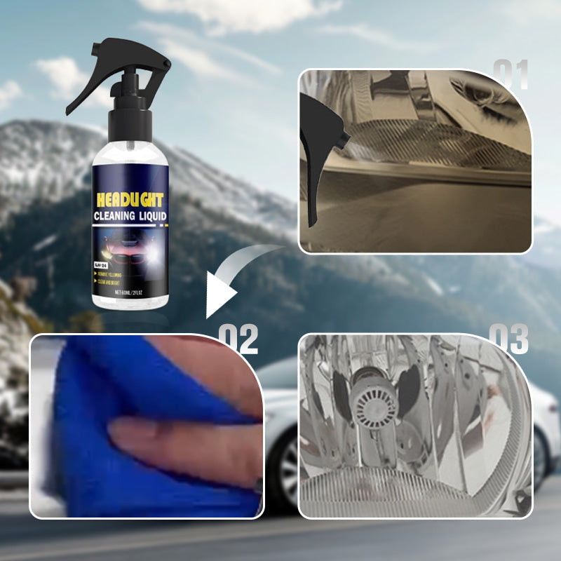 Car Headlight Cleaning and Restoration Agent