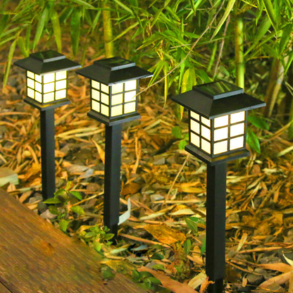 Solar garden light outdoor waterproof ground lamp garden courtyard lighting(2 in a pack)