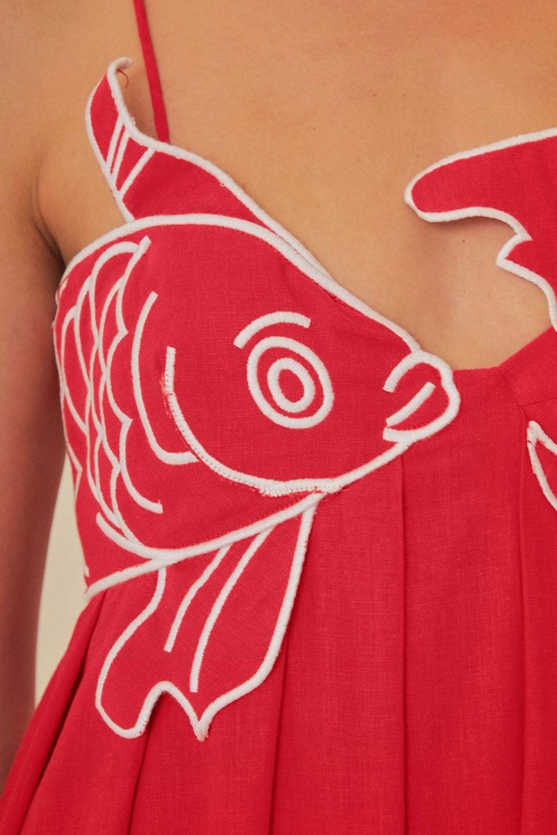 Maxi-Unterkleid „Eileen Goldfish“ mit Stickerei