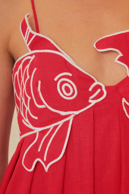 Maxi-Unterkleid „Eileen Goldfish“ mit Stickerei